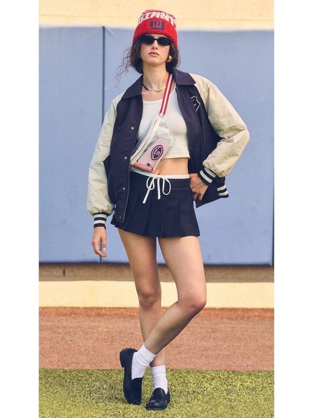 LIONESS Dynasty Mini Skort in Navy Small Womens Shorts Skirt - Picture 15 of 16